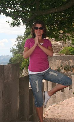 Yogaübung-Vrksasana-der Baum Yogaübung-Vrksasana-der Baum
