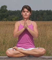 Yoga-Übung-Lotussitz-Meditation