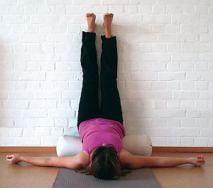 Yoga Übung - Viparita Karani