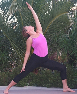 Yoga-Uebung-gedrehter-Krieger-Reverse-Warrior-Diana-Yoga