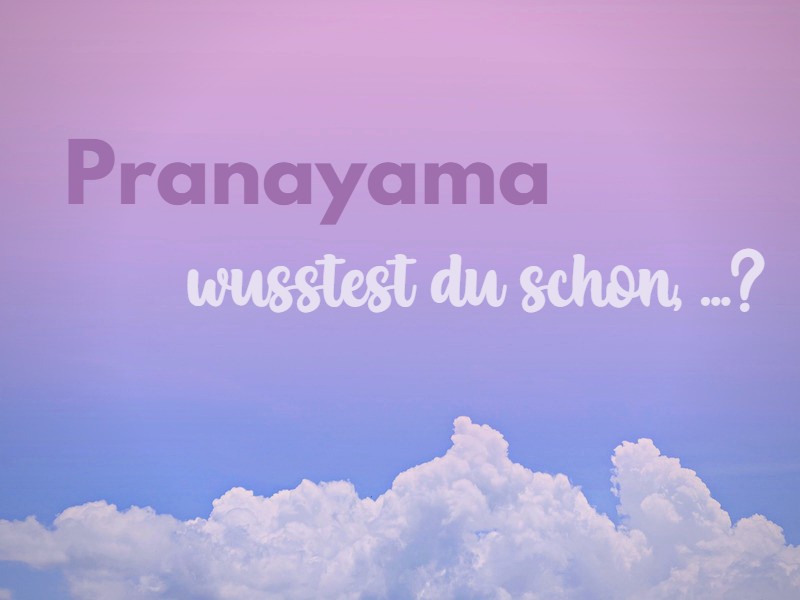 Die Atmung und Pranayama – wusstest Du schon…?