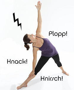Yoga-Übung Trikonasana-Dreieck