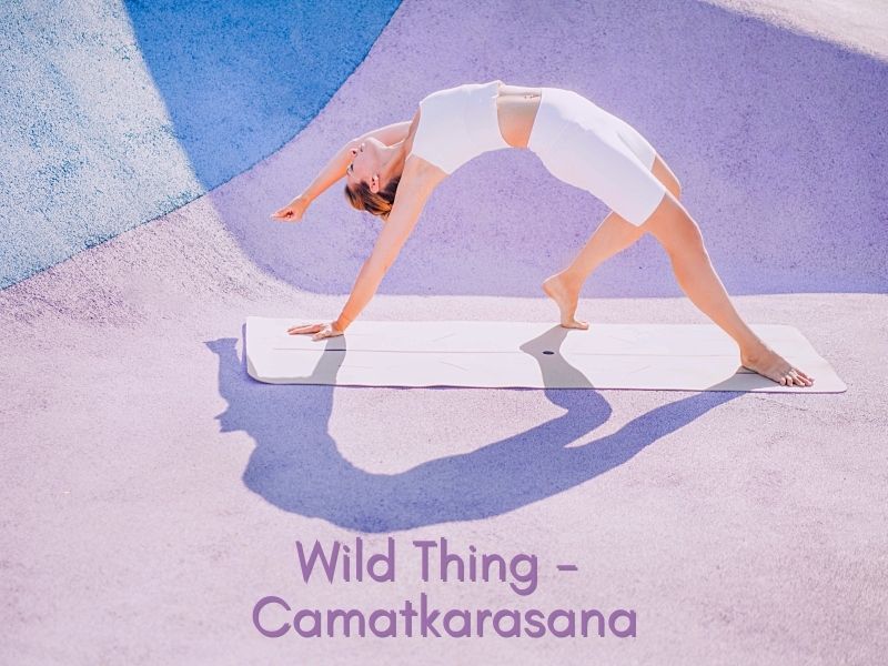 Yoga-Übung Rockstar, the Wild Thing oder Camatkarasana