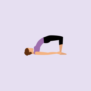 Yoga-Übung Schulterbrücke