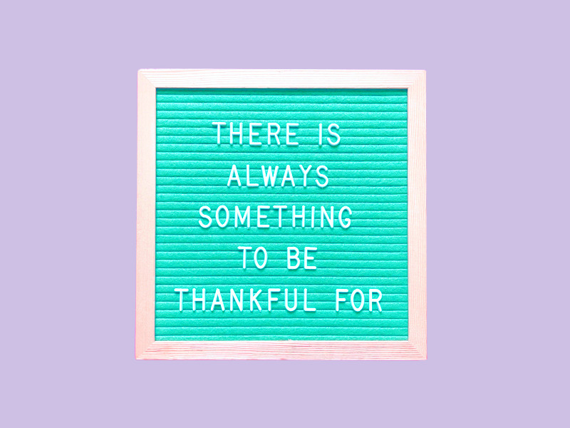 Sei dankbar für das was Du bist!