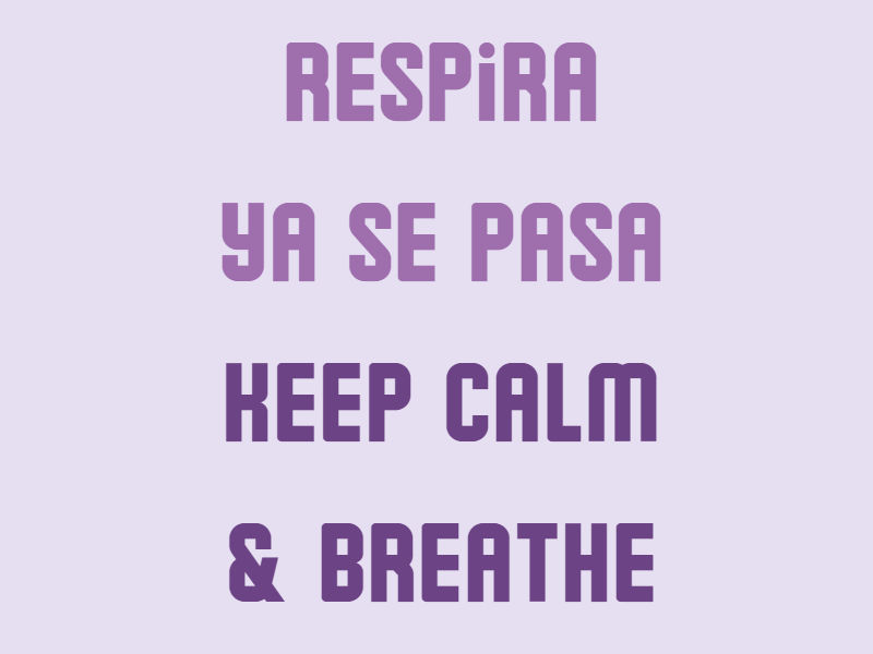 Bleib ruhig und atme!