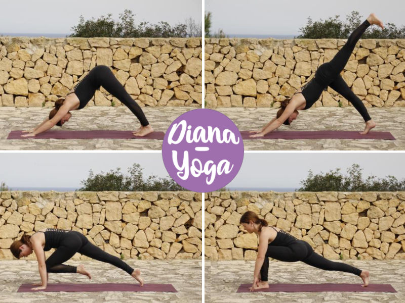 Yoga Übergang von einer Asana zur nächsten
